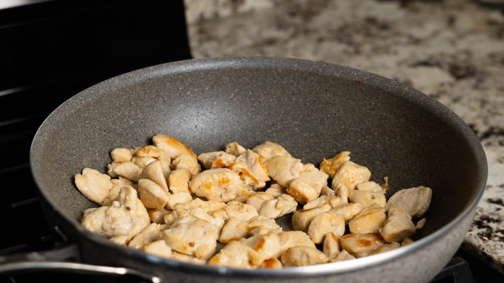 Frying chicken breast