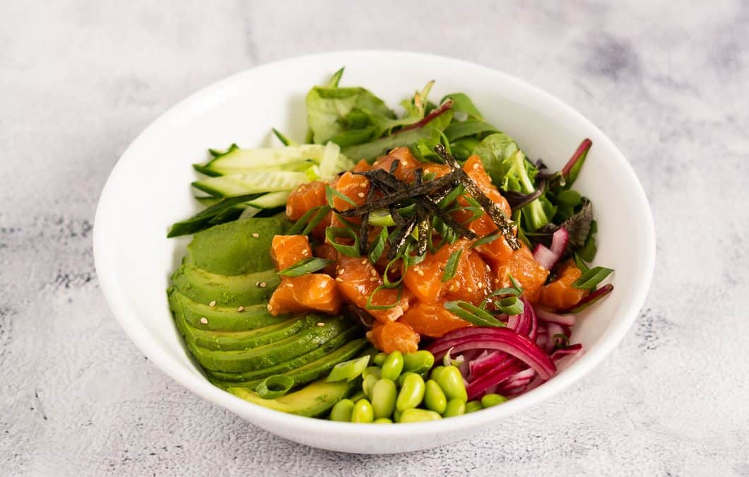 Spicy Salmon Poke Bowl