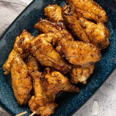 Soy garlic chicken wings